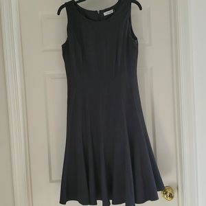 Calvin Klein Grey pleated dress. Size 10